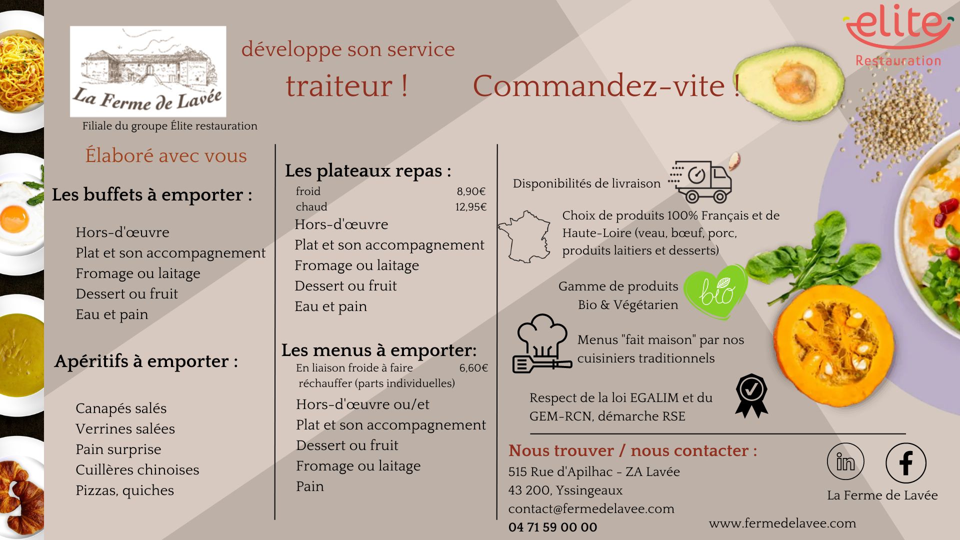 Brochure traiteur